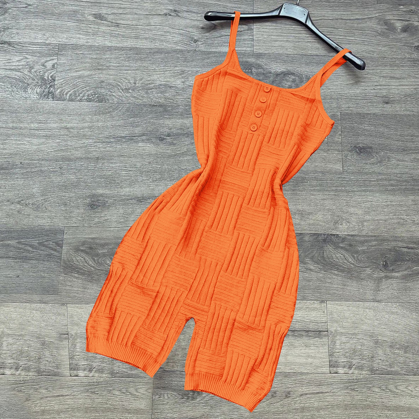 PREORDER Knitted Wool Spaghetti Strap Rompers