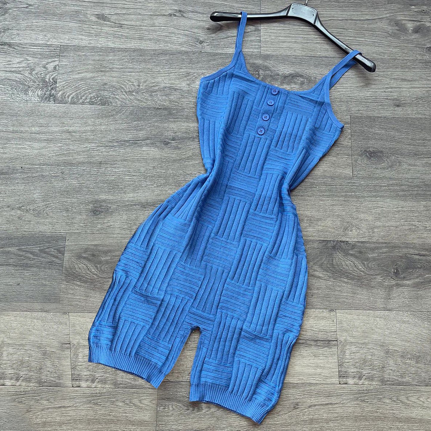 PREORDER Knitted Wool Spaghetti Strap Rompers